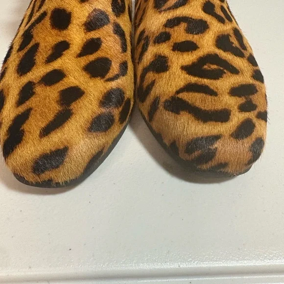 Talbots Dakota Calf Hair Leopard Ankle Boots – Size 8.5 | Block Heel - Picture 7 of 11
